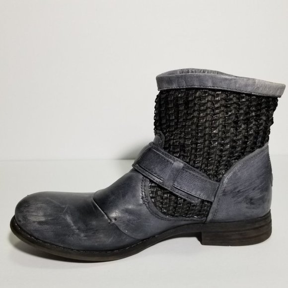 Women's Gray Ankle Boots - Picture 3 of 13